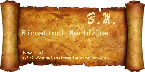 Birnstingl Marléne névjegykártya